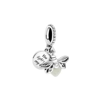 Berloque pendente vaga-lume (brilha no escuro) – em Prata925