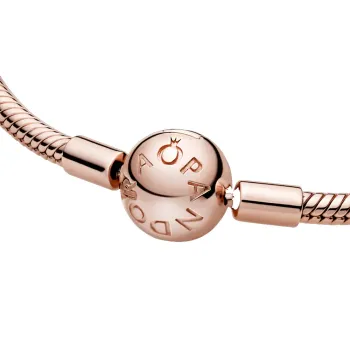 Bracelete Moments Rose Fecho Bola – Inspiração Pandora - Foto 2