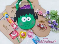 G1.408  Gabarito de Moldes em MDF  Sacolas Halloween - Foto 4
