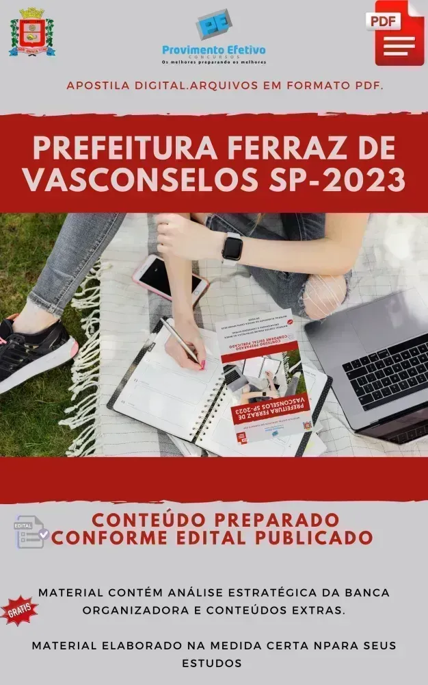 Apostila Pref. Ferraz Vasconcelos SP Psicólogo 2023