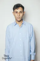 Camisa Social Masculina - Azul 