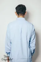 Camisa Social Masculina - Azul  - Foto 2