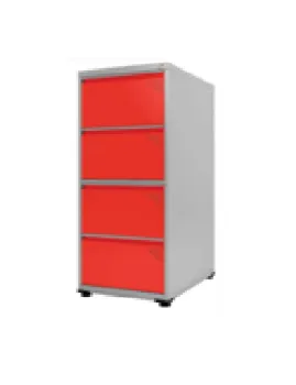 Arquivo para pastas suspensas em aço 4 gavetas