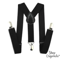 Suspensório Unissex Preto - Adulto - Foto 2