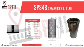 Separador Ar / Óleo  SPS48