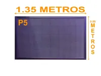 Painel de LED RGB P5 1.35x 0.88 metros - Foto 2