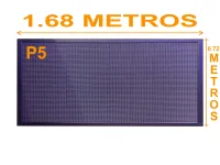 Painel de LED RGB P5 1.68x 0.72 metros - Foto 2