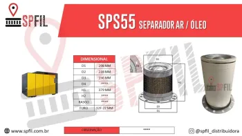 Separador Ar / Óleo  SPS55