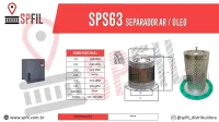 Separador Ar / Óleo  SPS63