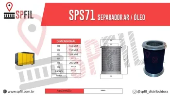 Separador Ar / Óleo  SPS71