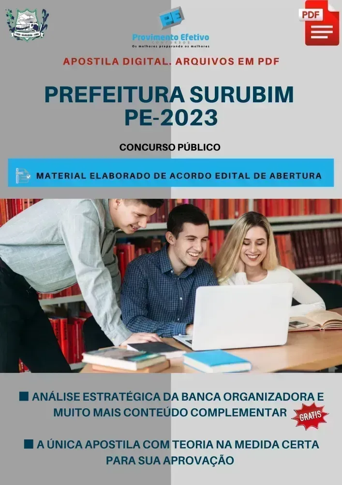 Apostila Pref. Surubim PE Assistente Social Educação 2023 Imagem