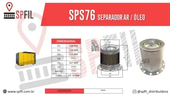 Separador Ar / Óleo  SPS76