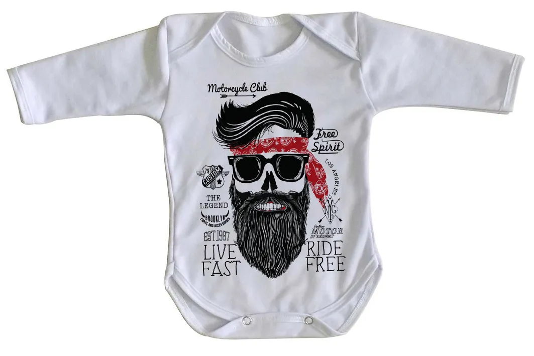 Body Moto Motoqueiro 2 a 6 Meses Imagem