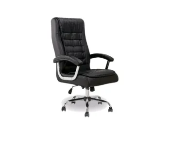 Cadeira/Poltrona Presidente Braços Cromados - Importada