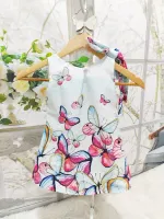 Vestido Trapézio Regata Borboletas Colors PrintIX - Foto 2