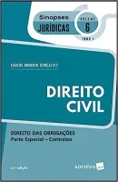 SINOPSES JURIDICAS: DIREITO CIVIL: TOMO 1 - 21ª EDIÇAO DE 2019: DIREITO DAS OBRIGAÇOES - PARTE ESPECIAL - CONTRATO: 6 (PRODUTO USADO - MUITO BOM)
