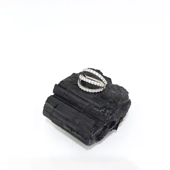 Argola em TITÂNIO TRIPLE RING Clicker com Pedras Cravejadas 8mm TIT08 - Foto 2