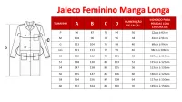 Jaleco Feminino Tamanho Especial Plus Size Manga Longa e Botão - Foto 2