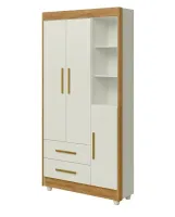 Guarda-Roupa 3 Portas Flocos  100% MDF 90 cm - Foto 2