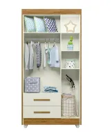 Guarda-Roupa 3 Portas Flocos  100% MDF 90 cm - Foto 5