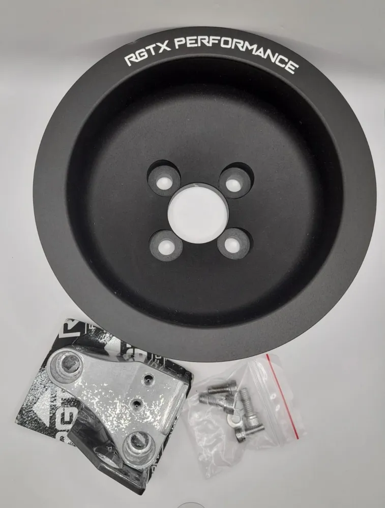 Kit de Polias em Alumínio Poli-V com Roda Fônica Imagem