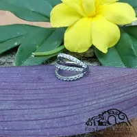 Argola TRIPLE RING Clicker em TITÂNIO 1.2mm x 08mm com Pedras CRAVEJADAS 515 - Foto 2