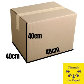 Caixa de Papelão para Mudança e Transporte 40x40x40cm | Resistente | Médio Porte