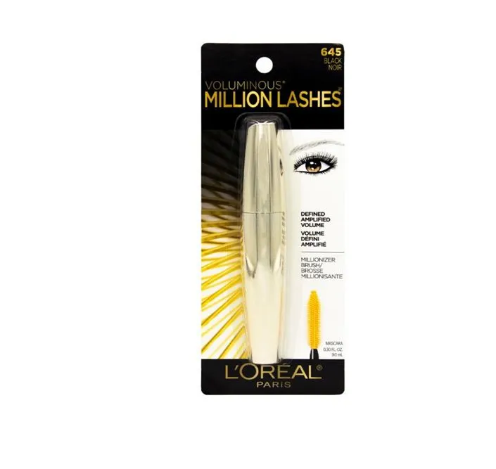 Máscara de Cílios  L'Oreal Paris Voluminous Million Lashes Black Noir - Cor 645– 9ml Imagem