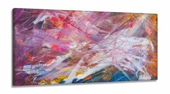 Quadro Abstrato Linhas Moderno decorativo Sala Hall Conjunto em Tecido Canvas