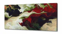 Quadro Decorativo Abstrato Colorido Sala Quarto 130x60 em Tecido Canvas - Foto 2