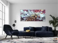 Quadro Decorativo Abstrato Fractal Sala quarto 130x60 em Tecido Canvas 1 - Foto 5