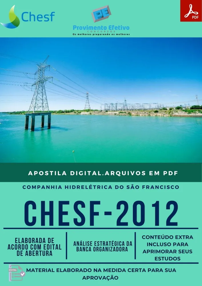 Apostila CHESF - Técnico em Eletrotécnica. Frete Grátis