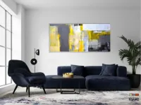 Quadro Decorativo Abstrato Moderno em Tecido Canvas 130x60  M01 - Foto 5