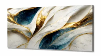 Quadro Decorativo Abstrato Moderno Quarto Sala em Tecido Canvas 130x60 cm