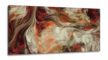 Quadro Decorativo Abstrato Moderno Sala Quarto 130x60 em Tecido Canvas