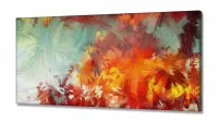 Quadro Decorativo Abstrato Moderno sala quarto 130x60 em Tecido Canvas m01 - Foto 2