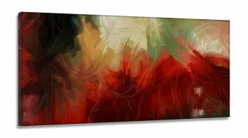Quadro Decorativo Abstrato para Hall em Tecido Canvas 130x60