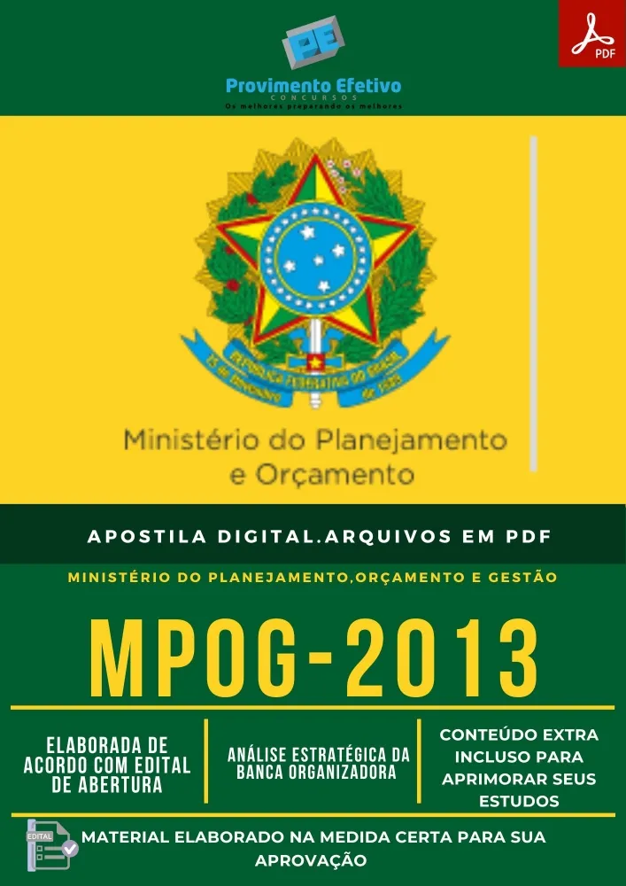 Apostila MPOG - Analista de Políticas Sociais - SAÚDE. Imagem