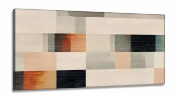 Quadro Decorativo Abstrato Sala Quarto em Tecido Canvas 130x60 cm