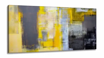 Quadro Decorativo Abstrato Tifany em Tecido Canvas 130x60 cm