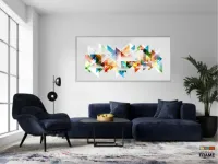 Quadro Decorativo Geometrico Color em tecido canvas 130x60 cm - Foto 5