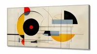 Quadro Geometrico Abstrato em Tecido Canvas 130x60 cm - Foto 2