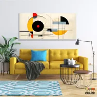 Quadro Geometrico Abstrato em Tecido Canvas 130x60 cm - Foto 7