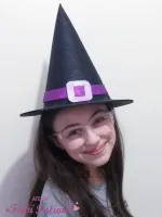 G1.411 Gabarito de Moldes em MDF  Chapéu Bruxa Grande - Foto 3