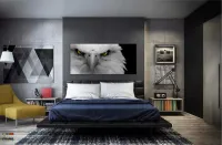 Quadro Decorativo Aguia 130x60 em Tecido Canvas - Foto 4