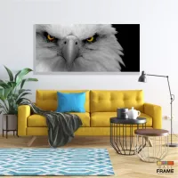 Quadro Decorativo Aguia 130x60 em Tecido Canvas - Foto 7