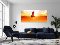 Quadro Decorativo Águia Horizonte 130x60 em Tecido Canvas - Foto 5