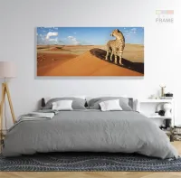 Quadro Decorativo Animais Deserto 130x60 em Tecido Canvas - Foto 6