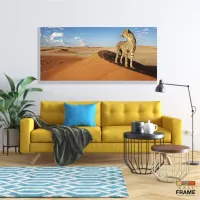 Quadro Decorativo Animais Deserto 130x60 em Tecido Canvas - Foto 7