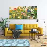 Quadro decorativo Artístico - Pássaros - 130x60 em Tecido Canvas - Foto 7